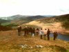 Wicklow Mountains - Docenten en studenten samen in verwondering voor de prachtige omgeving (foto: Marina van Aert met Canon).